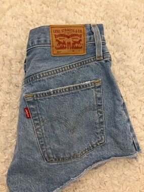 Levi's Light Blue Denim Jeans with Leather Patch